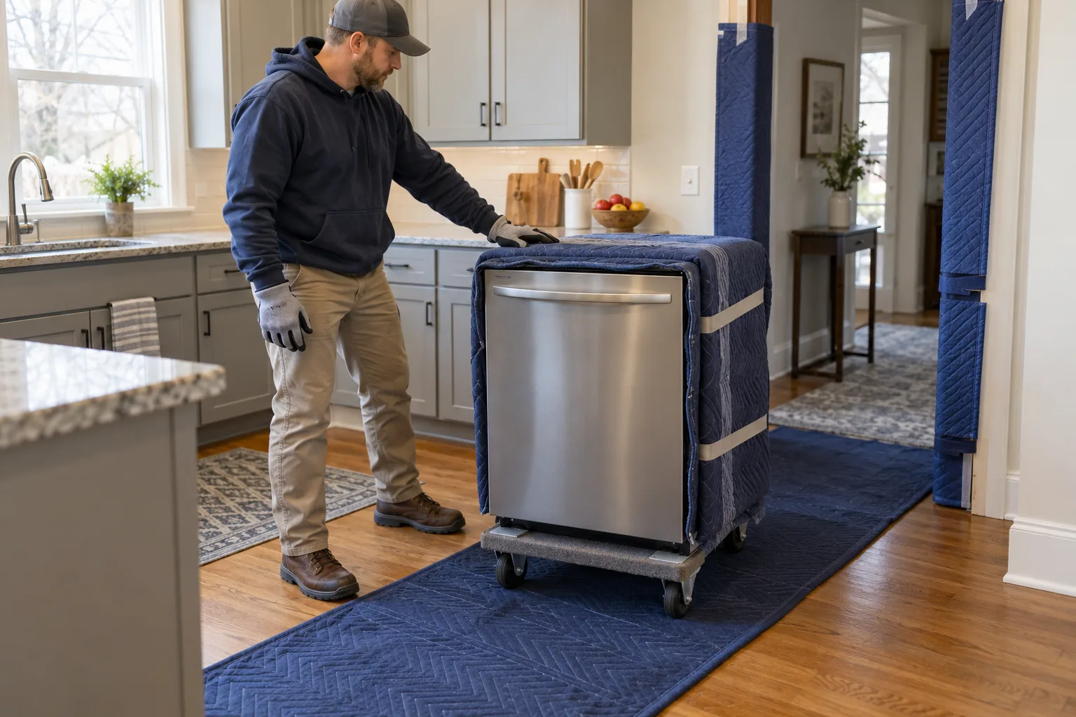 Preparation detail for dishwasher removal checklist before haul-away